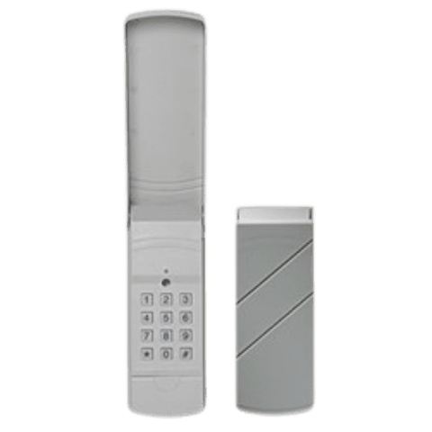 Modern gate opener system with keypad for secure gate automation.