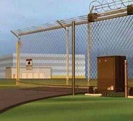 Automated sliding gate opener for enhanced security and convenience.